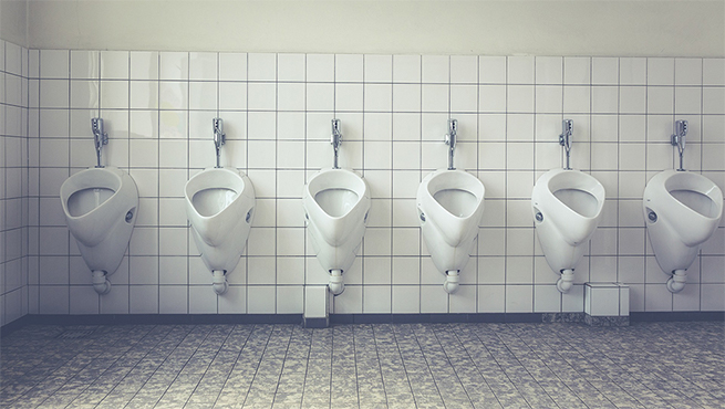 Urinals water consumption